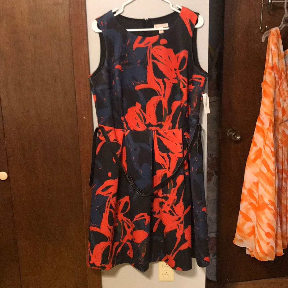 Scuba knit sleeveless dress size 14